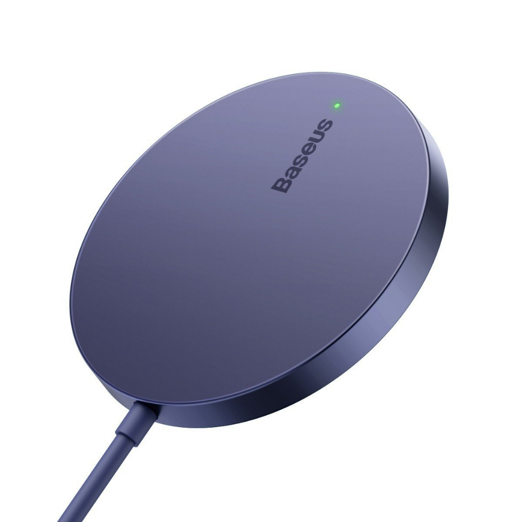 Đế Sạc Nhanh 15W Không Dây Baseus Simple Mini3 Magnetic Wireless Charger Cho 12 13 14 - Hàng Chính Hãng