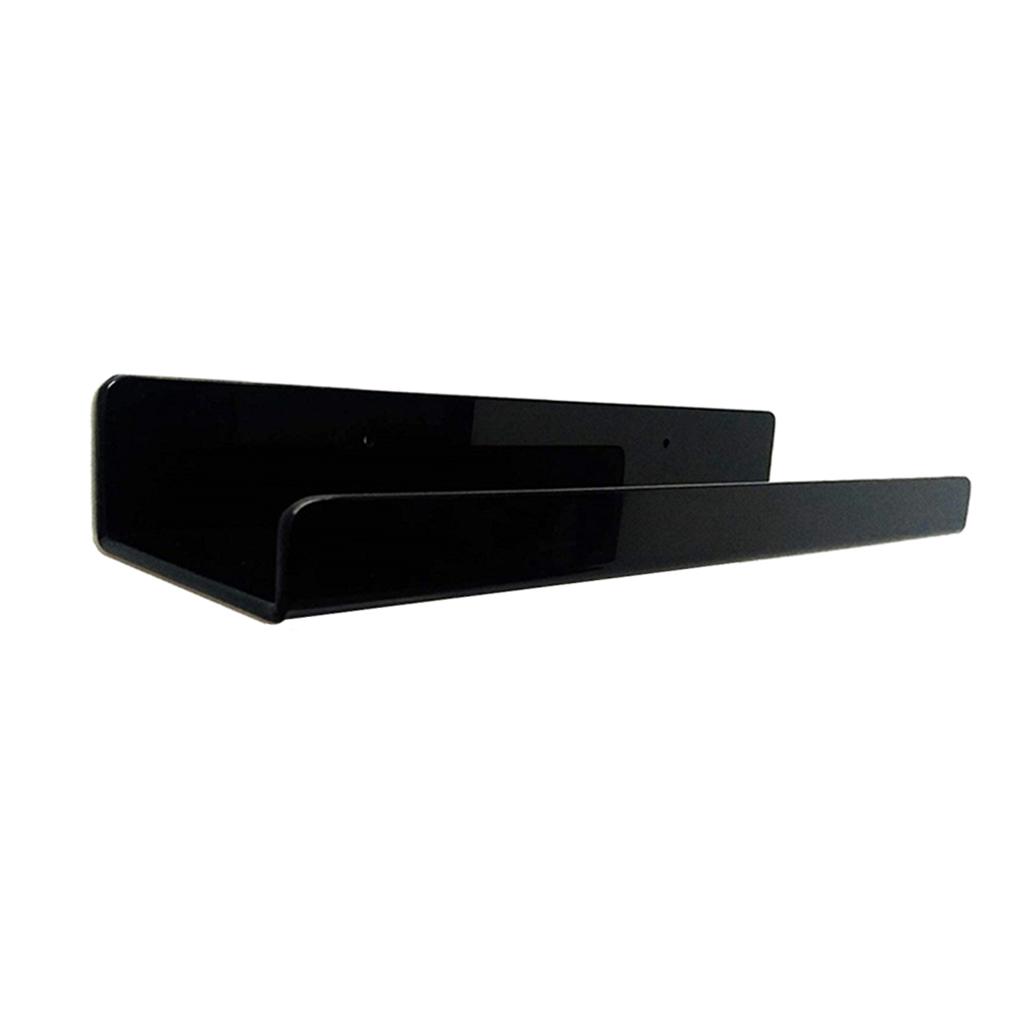 Acrylic Floating Wall Ledge Shelves Book Cosmetics Rack Kid Storage Display