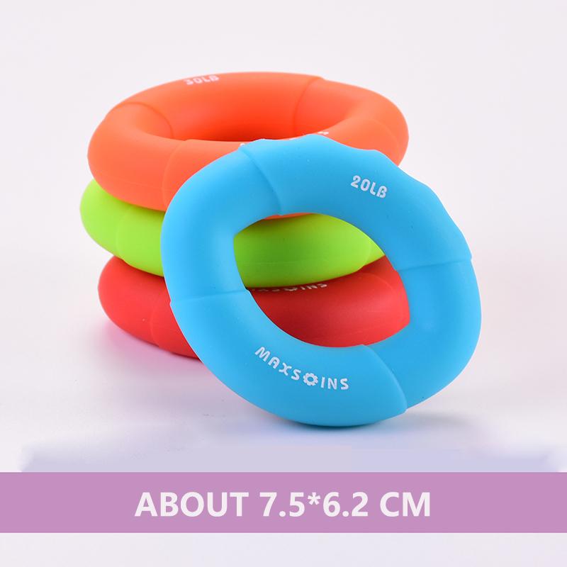 Tập Thể Dục Tại Nhà Tay Cầm Cơ Lực Cho Trẻ Em Cổ Tay Giãn Nở Cao Su Tập Ngón Tay Kẹp Vòng Tập Gym Chống Căng Thẳng Trẻ Em Color: Red-40LB