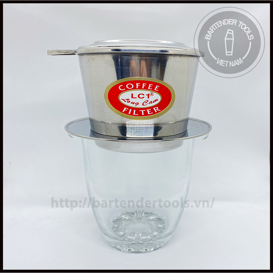 Bộ phin pha cà phê inox - thủy tinh 100g