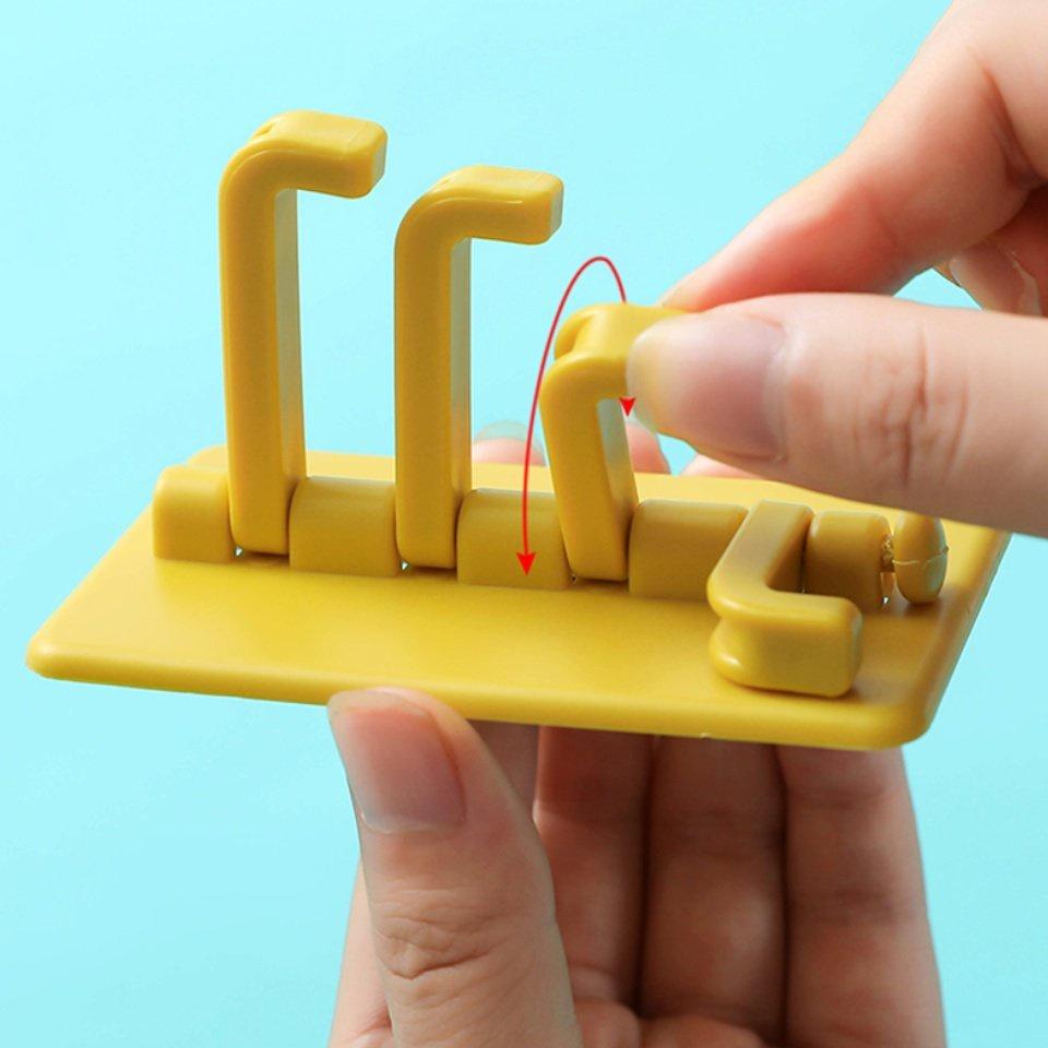 Móc Dán Tường Chữ Nhật 4 Chấu Đa Năng