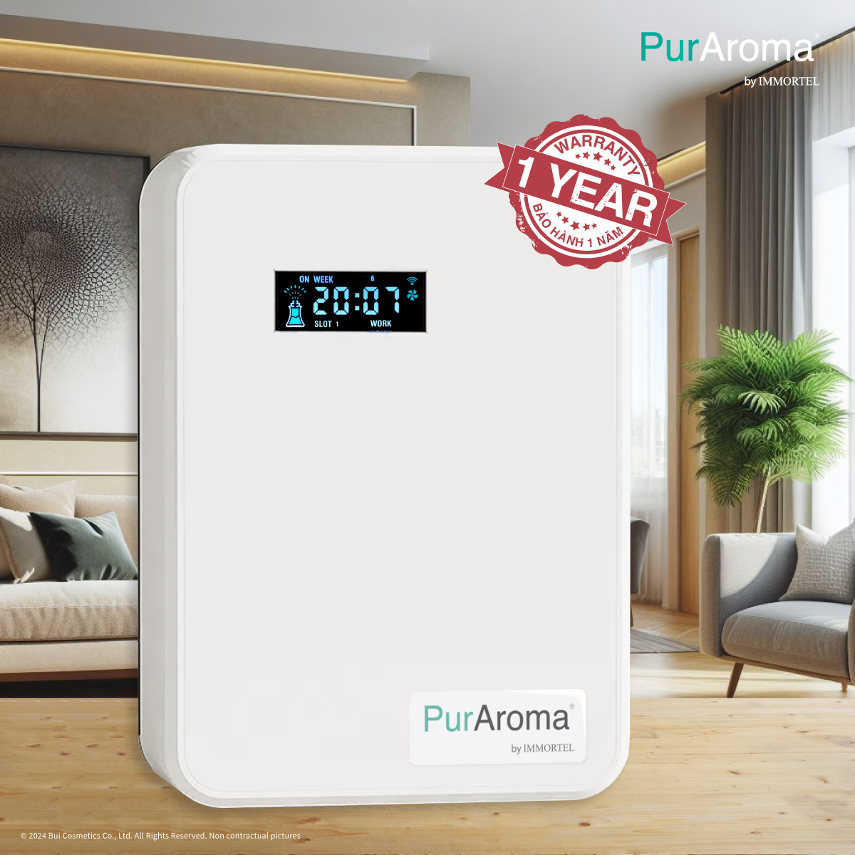 Máy Khuếch Tán Tinh Dầu Chuyên Nghiệp PurAroma WB 150 - Công Nghệ Nano Tiên Tiến Nhật Bản