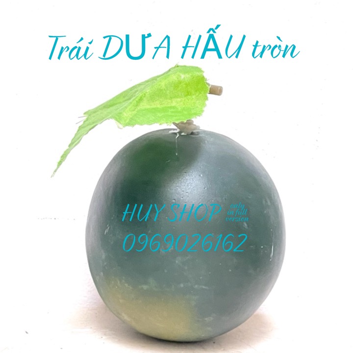 1 Trái DƯA HẤU (Tròn) nhân tạo trang trí - Trái Cây giả