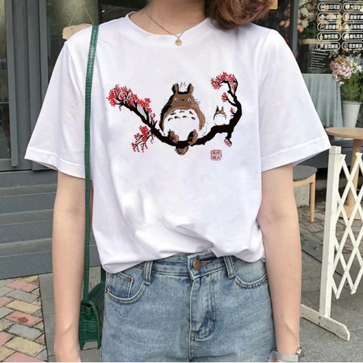 Áo thun tay ngắn in hình Studio Ghibli Femme