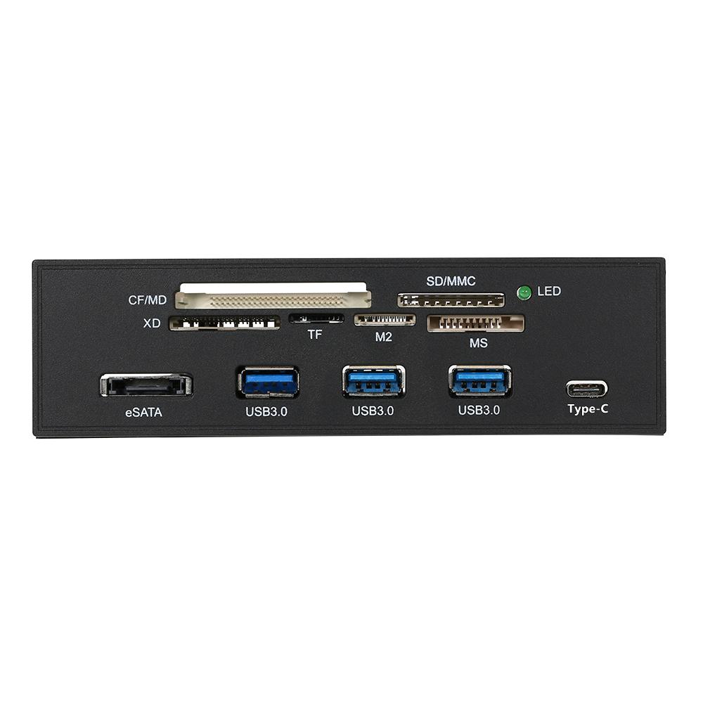 "Đầu đọc thẻ bên trong Sunshine-tipway STW 5.25 điều khiển đa chức năng PC Mặt trước Type-C USB 3.1 USB 3.0