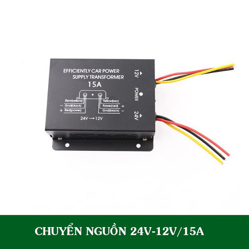 Bộ Chuyển Nguồn 24V Sang 12V, Công Suất 10A/15A/20A/25A/30A