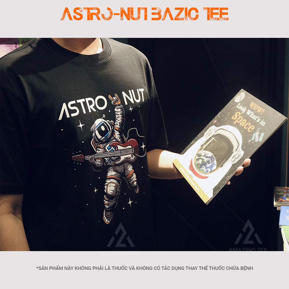 Áo Thun Nam Cổ Tròn Cao Cấp Bigsize Aztee - Astro Nut Basic Tee - Cotton Tự Nhiên Siêu Thoáng Mát