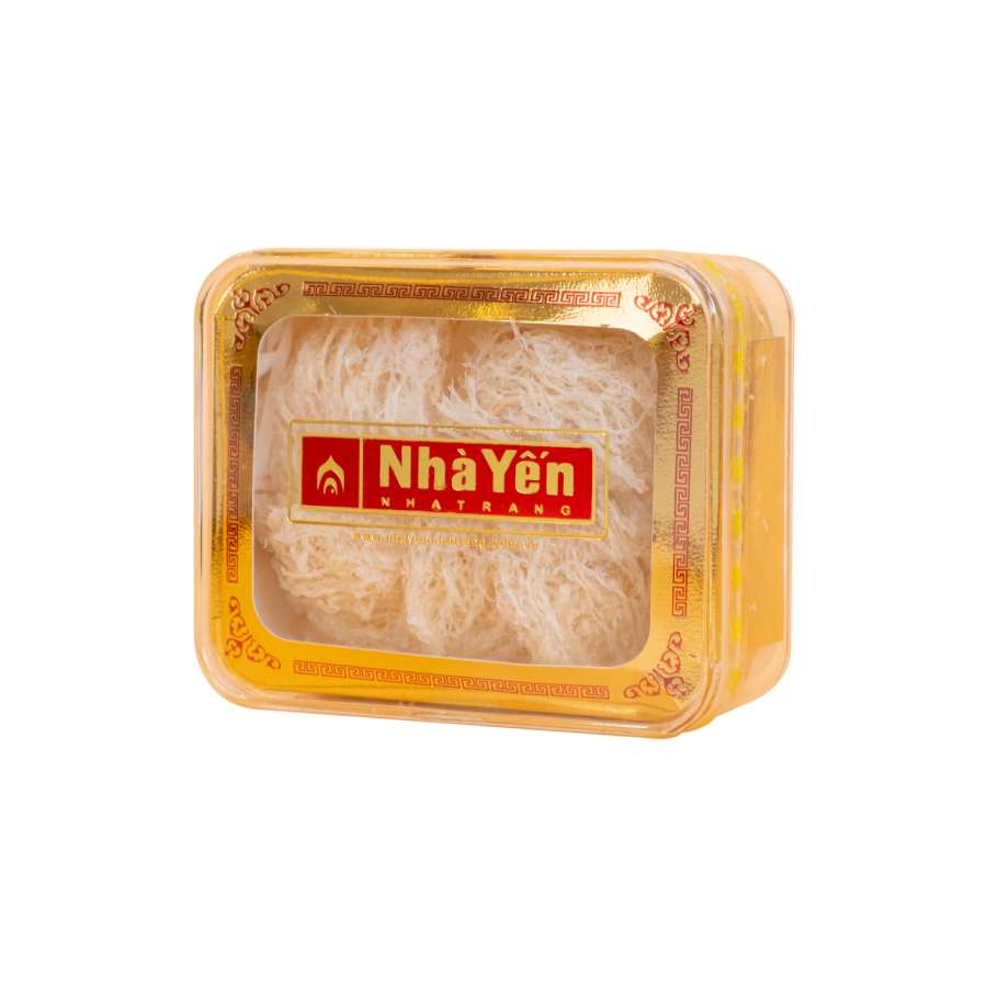 Tổ Yến Trắng Tinh Chế - Nhà Yến Nha Trang - Loại Chất Lượng 4.4 - Hộp 50 Gram - Tổ Yến Sào Tinh Chế - Hàng Chính Hãng