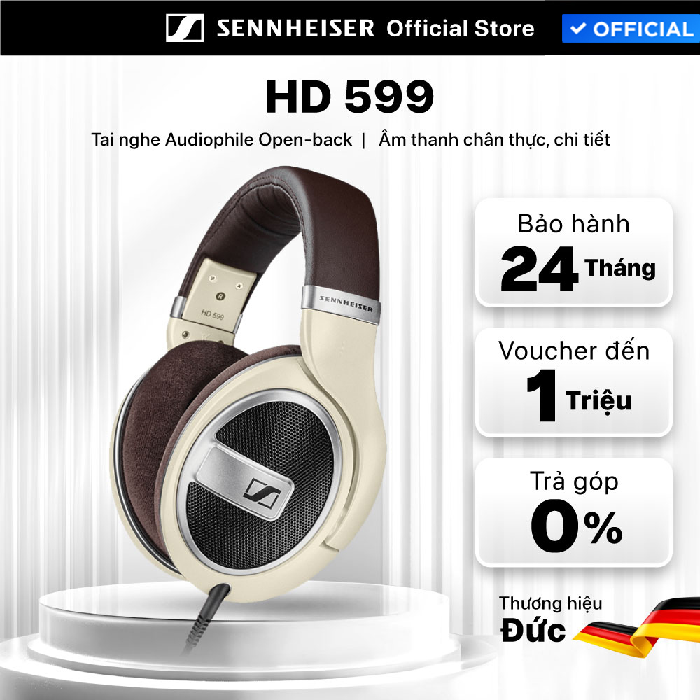 Tai Nghe Chụp Tai Sennheiser HD 599 Hi-Res - Hàng Chính Hãng