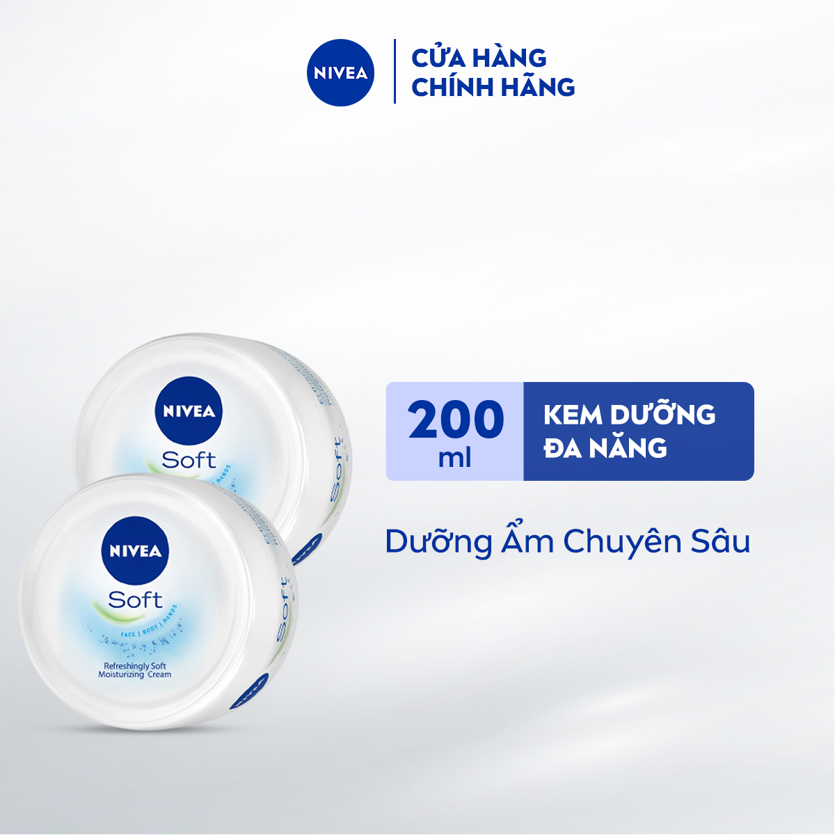 Bộ 2 Kem Dưỡng Mềm Da NIVEA Soft 50 ml