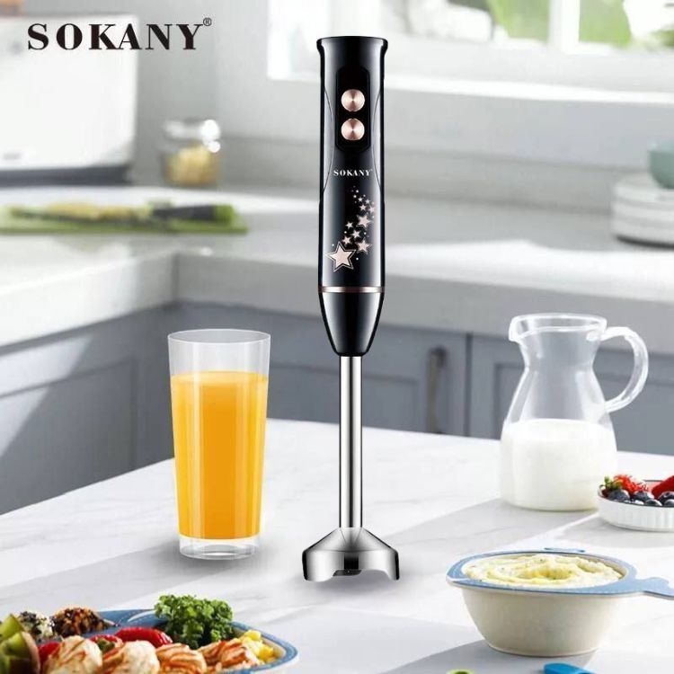 Máy xay cầm tay SOKANY SK02013, công suất 600W nhỏ gọn chống văng tiện lợi dễ vệ sinh - HÀNG CHÍNH HÃNG