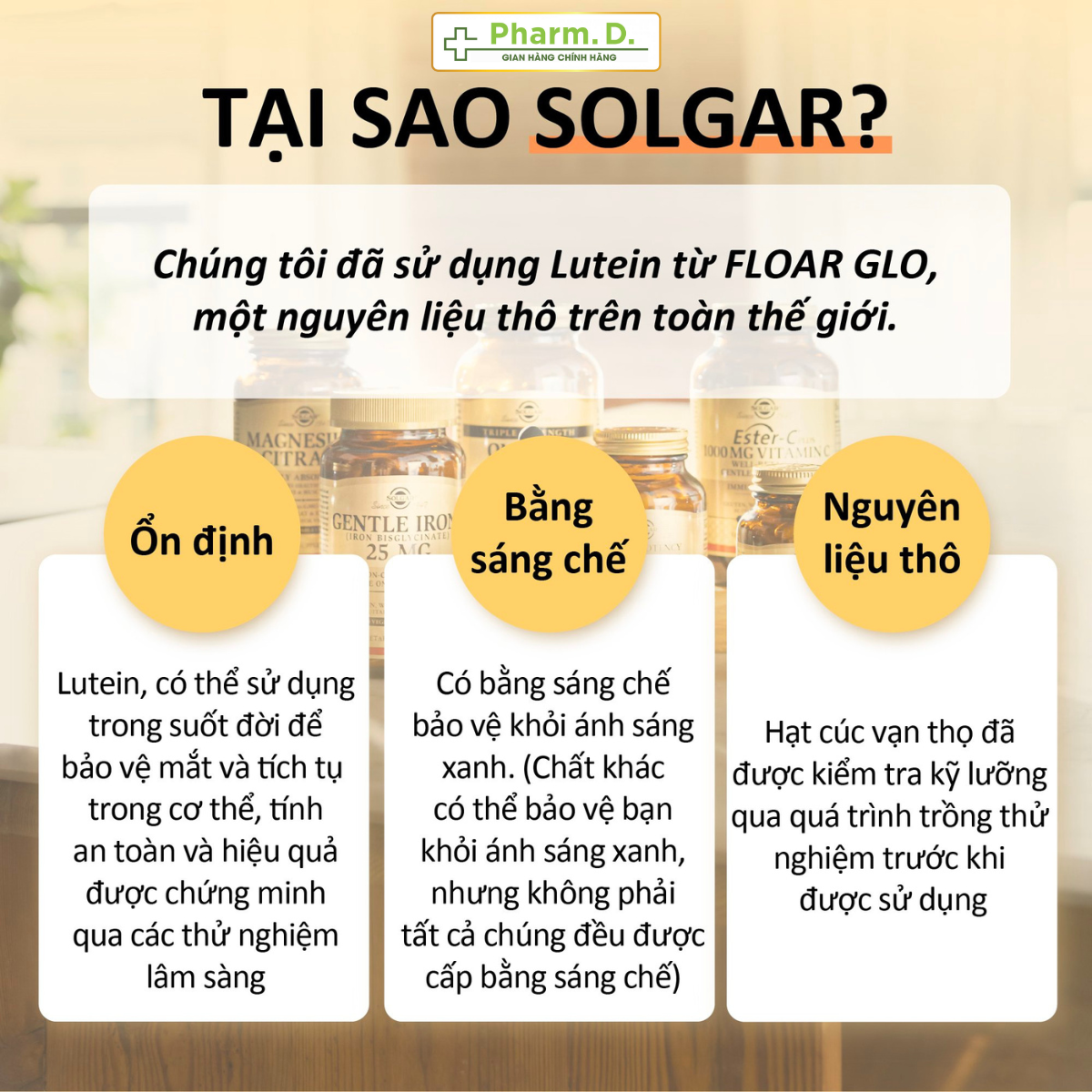 Viên Uống Bổ Mắt, Bổ Sung Lutein, Tăng Cường Thị Lực, Solgar Lutein 20mg