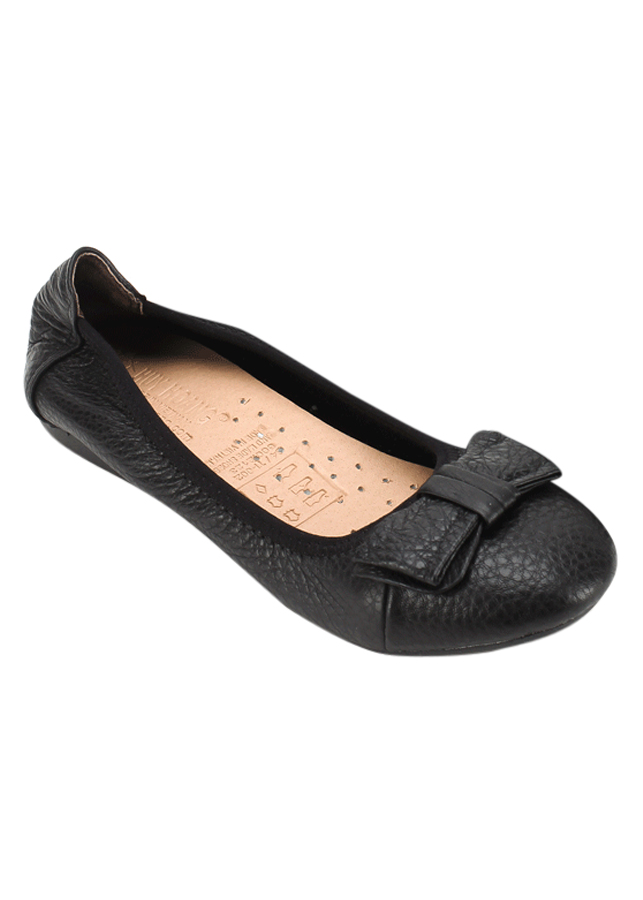 Giày Nữ Búp Bê Da Bò Huy Hoàng HT7906 - Đen