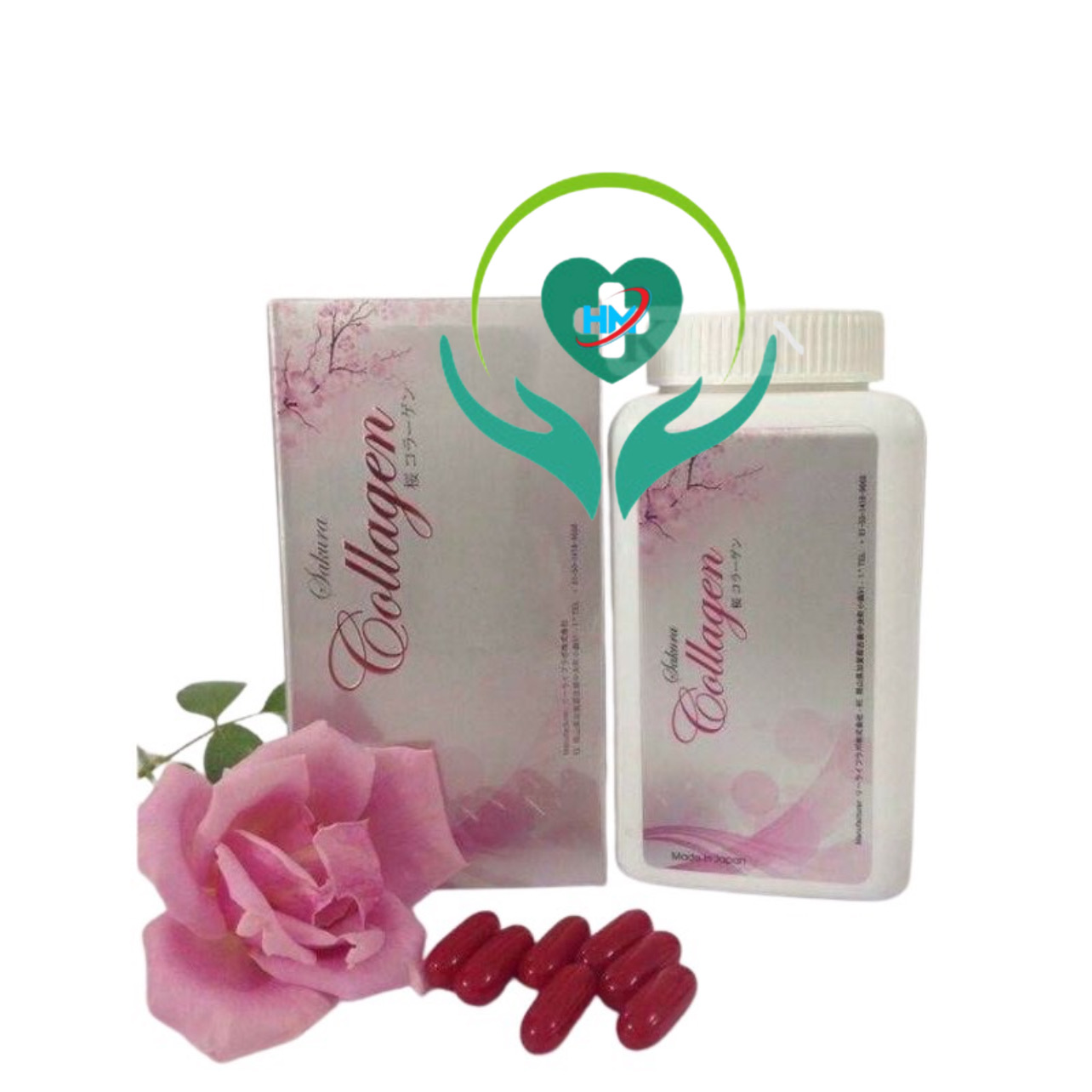 Viên Uống Collagen Sakura Của Nhật 60.000mg - Viên Uống Làm Đẹp Da, Chống Lão Hoá, hộp 120 viên