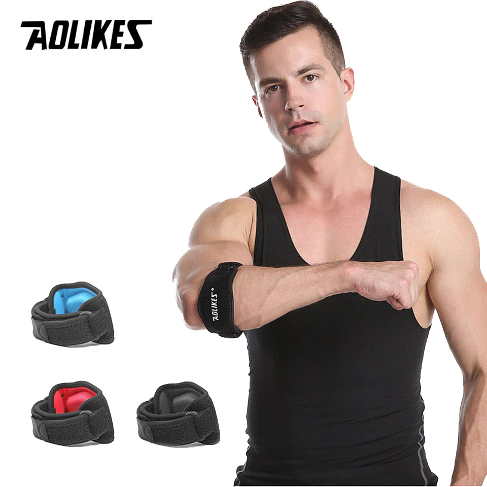 Đai bó cơ khuỷu tay Tennis AOLIKES A-7949 hỗ trợ bắp cơ sport pressure Elbow