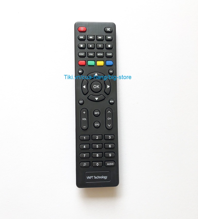 Remote Điều Khiển Dành Cho VNPT Technology Đầu Thu TV Truyền Hình Kỹ Thuật Số DVB T2