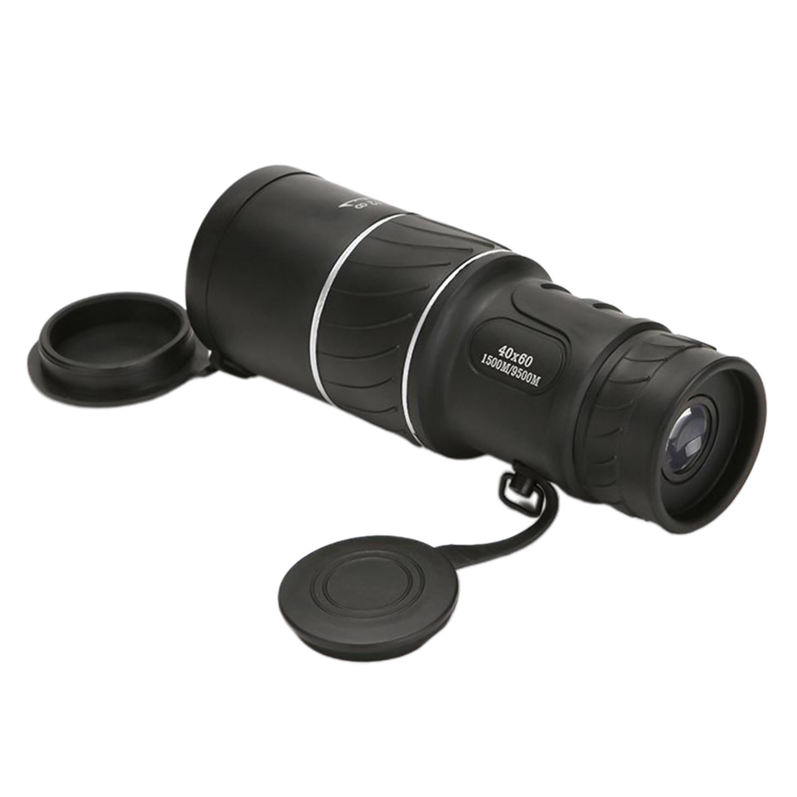Portable Waterproof Monocular Telescope 9500m 40X60 Outdoor Day Vision Monocular Optical HD Lens for Hunting Sightseeing