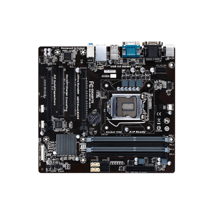 Bo mạch chủ Main Gigabyte H81M-D3H (4 khe ram) Socket LGA 1150 Hàng Nhập Khẩu