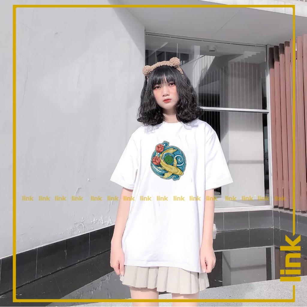 Áo thun tay lỡ CÁ - FISHING chất mát mềm mịn unisex