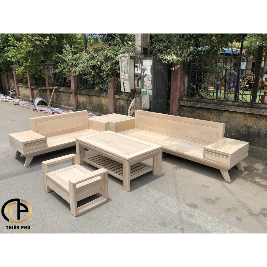 Sofa văng gỗ sồi cao cấp TPG - 23 sofa chung cư đẹp