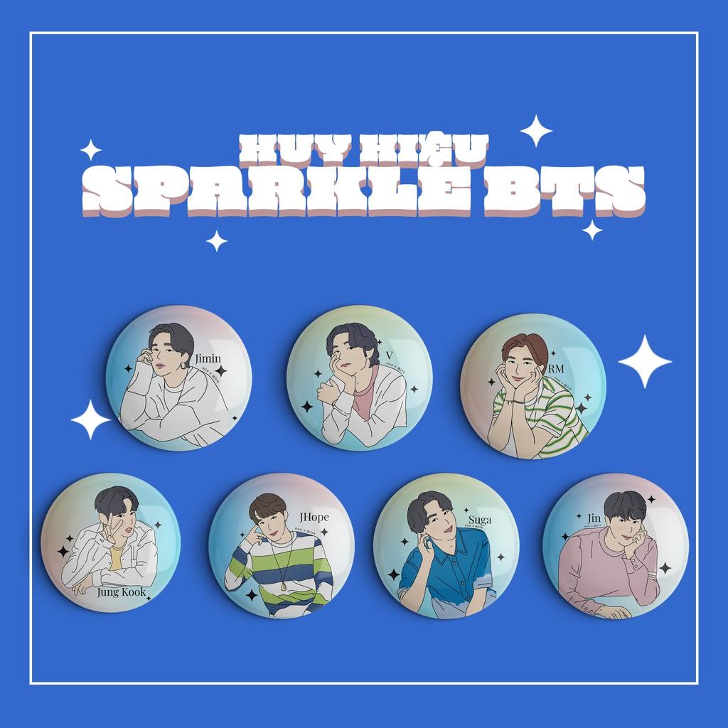 7 HUY HIỆU BTS LINEART T4 JUNGKOOK, TAEHYUNG, YOONGI, NAMJOON, JHOPE, JIN, JIMIN