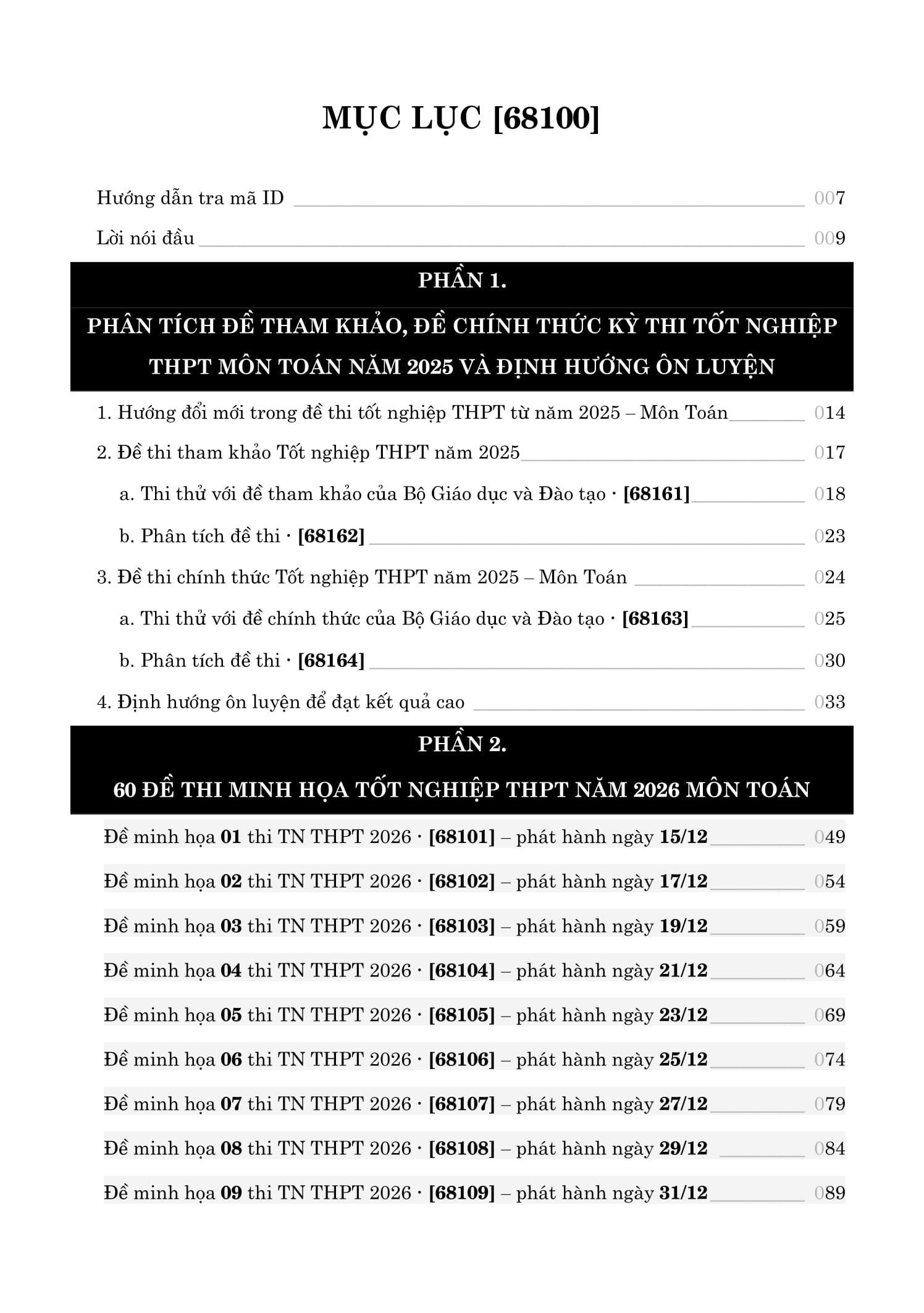 Sách - 60 Đề Minh Họa Tốt Nghiệp THPT 2026 - Môn Toán