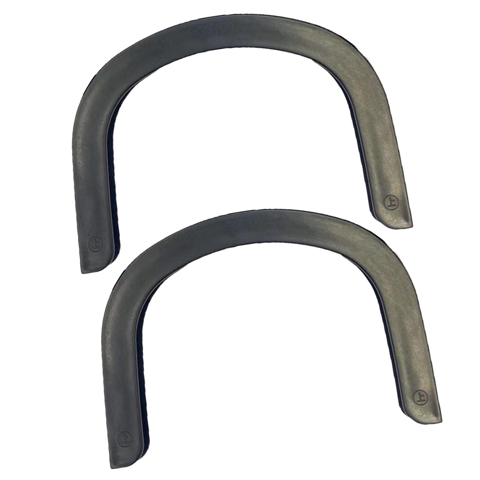 2pcs Rubber Strip  Gear for Longboard Skateboard Protection Black