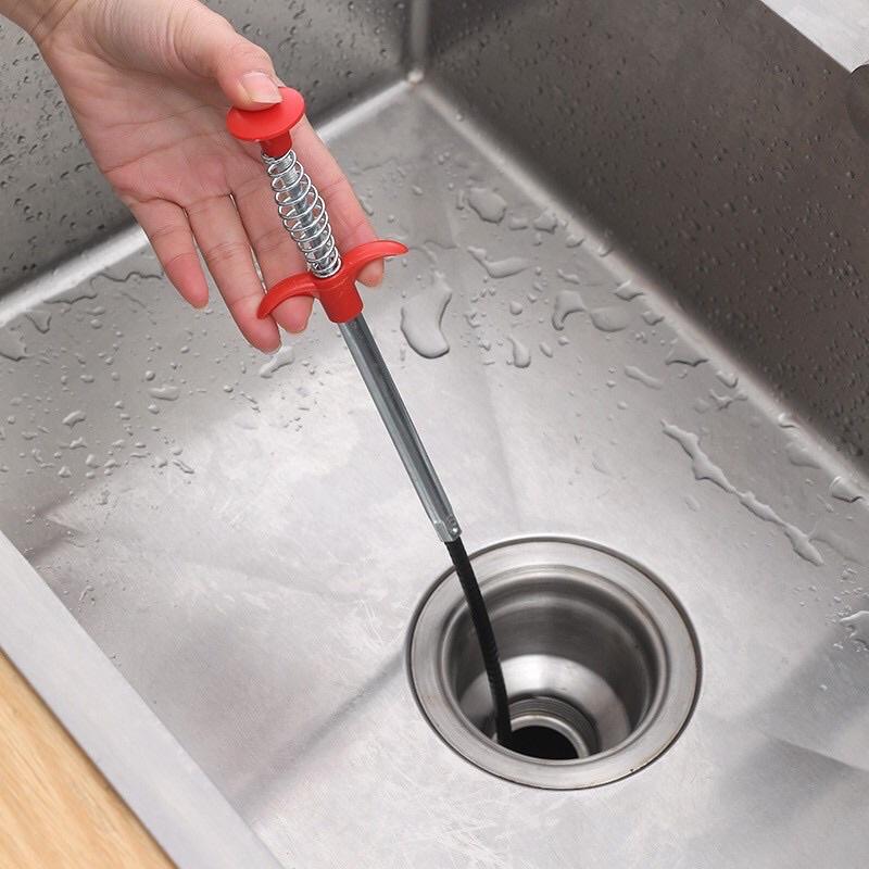 Dụng Cụ Gắp Rác Thông Cống - Ngăn Nghẹt Cống, Bồn Cầu, Bồn Rửa Chén, Lavabo