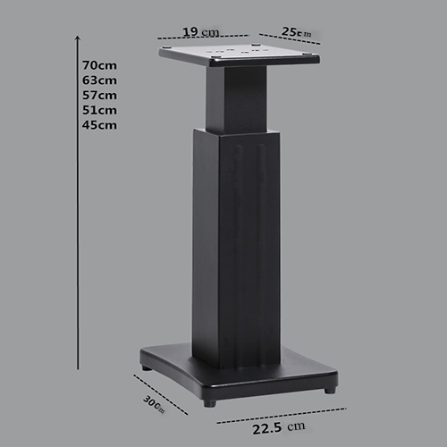 CHÂN ĐỂ LOA BẰNG GỖ CAO CẤP 70x23cm CÓ THỂ ĐIỀU CHỈNH ĐỘ CAO LÊN XUỐNG (SẢN PHẨM BAO GỒM 2 CHÂN LOA)