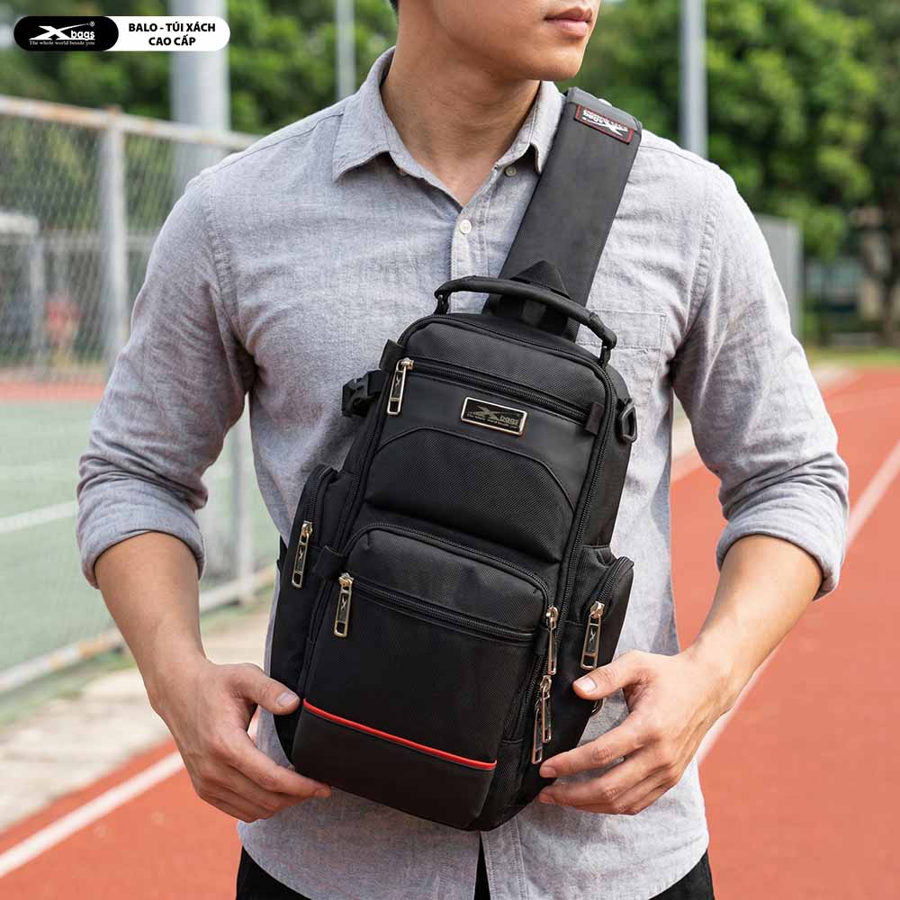 Túi Đeo Chéo Cao Cấp Xbags Apex XB9103 Màu Đen, Chống Nước, Thiết Kế Đa Năng, Nhiều Ngăn Thông Minh, Hiện Đại Cá Tính!