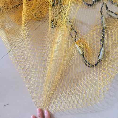 Chài Dù Thái vàng mắt lưới 1.8cm cao 4m bung hơn 6m nặng 5kg