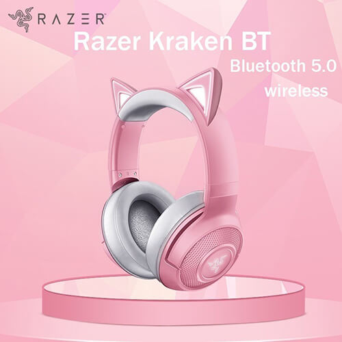 Tai Nghe Bluetooth Razer Kraken BT Kitty Edition -Hồng(Quartz)RZ04-03520100-R3M1_Hàng chính hãng