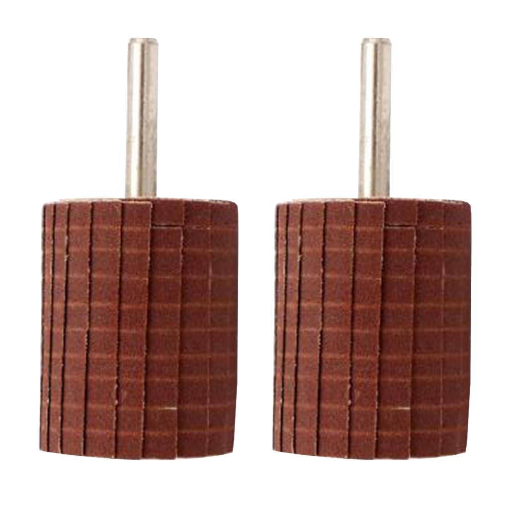 2pcs Abrasive Grinding Tools Flap Wheel Dust Rust Paint Remove Tools 400 Grit