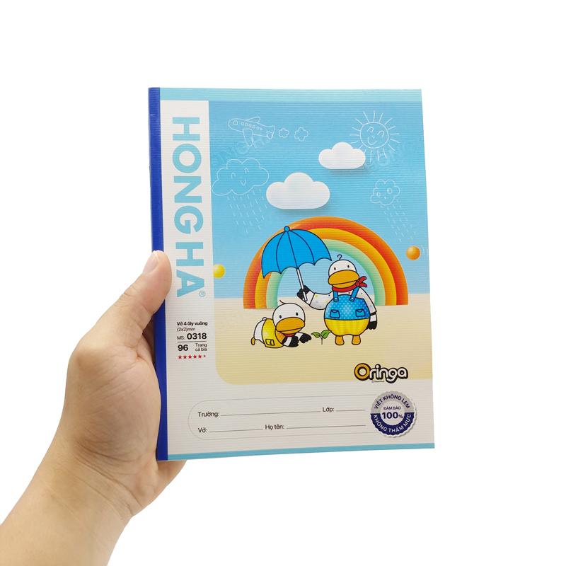 Lốc 5 Tập Học Sinh Class Oringa Fun 4 Ô Ly Vuông 96 Trang 80gsm - Hồng Hà 0318 (Mẫu Sản Phẩm Giao Ngẫu Nhiên) - Tặng Kèm 1 Cuốn Cùng Loại