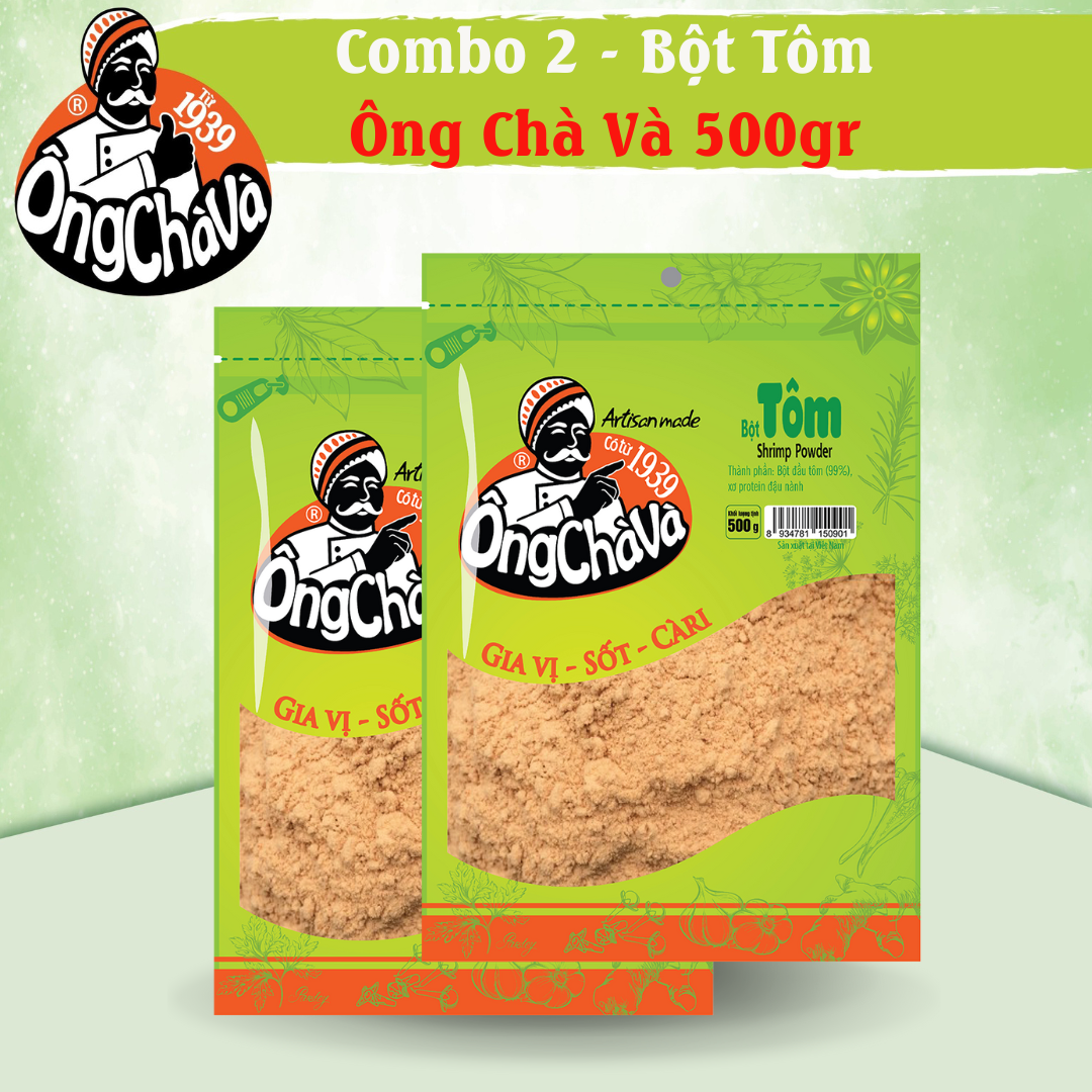 Combo 2 Túi Bột Tôm Ông Chà Và 500g