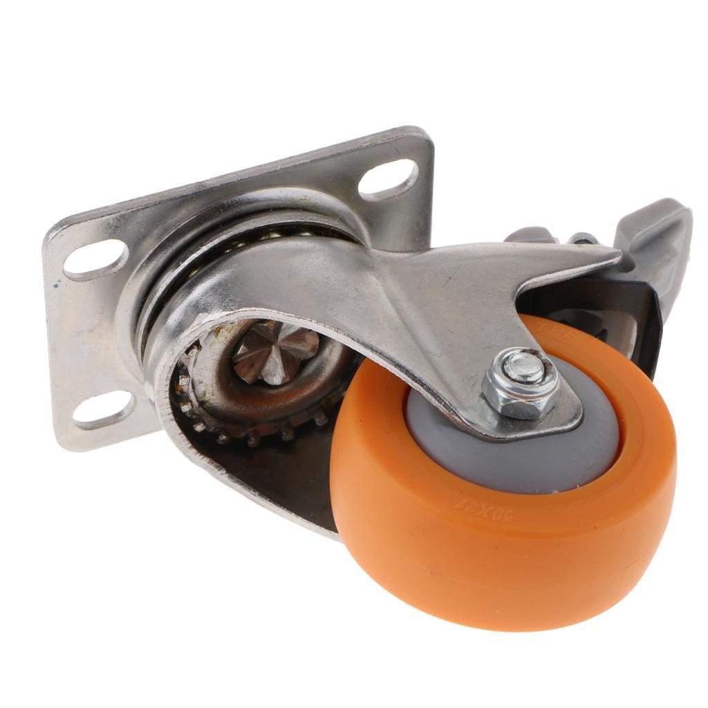 2 Inch 50mm Heavy Duty Swivel Bearing Caster Wheel With Top Plate