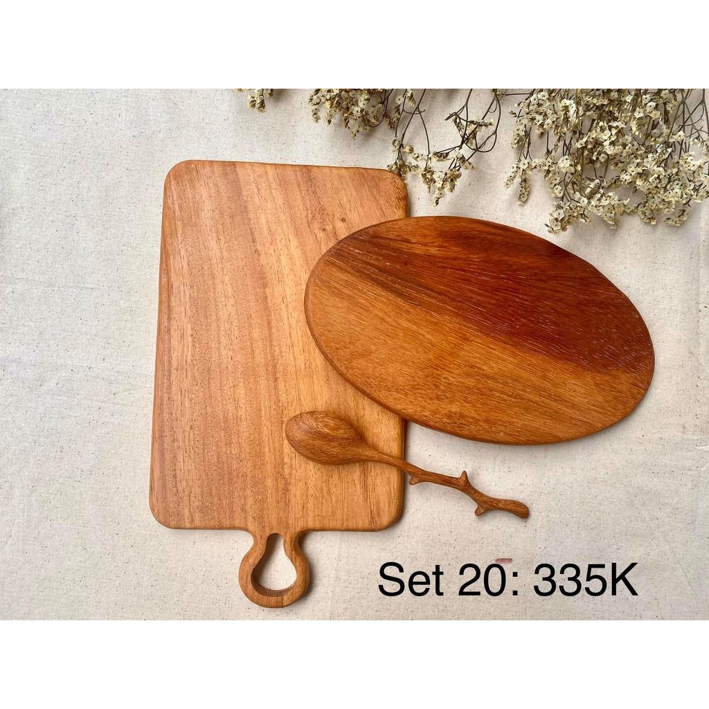 Set số 20 gỗ đỏ nguyên khối