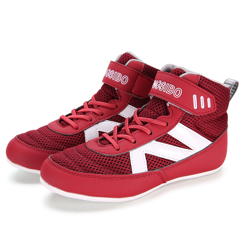 Giày boxing Mingsibo Low Top Training Kids - Red/White