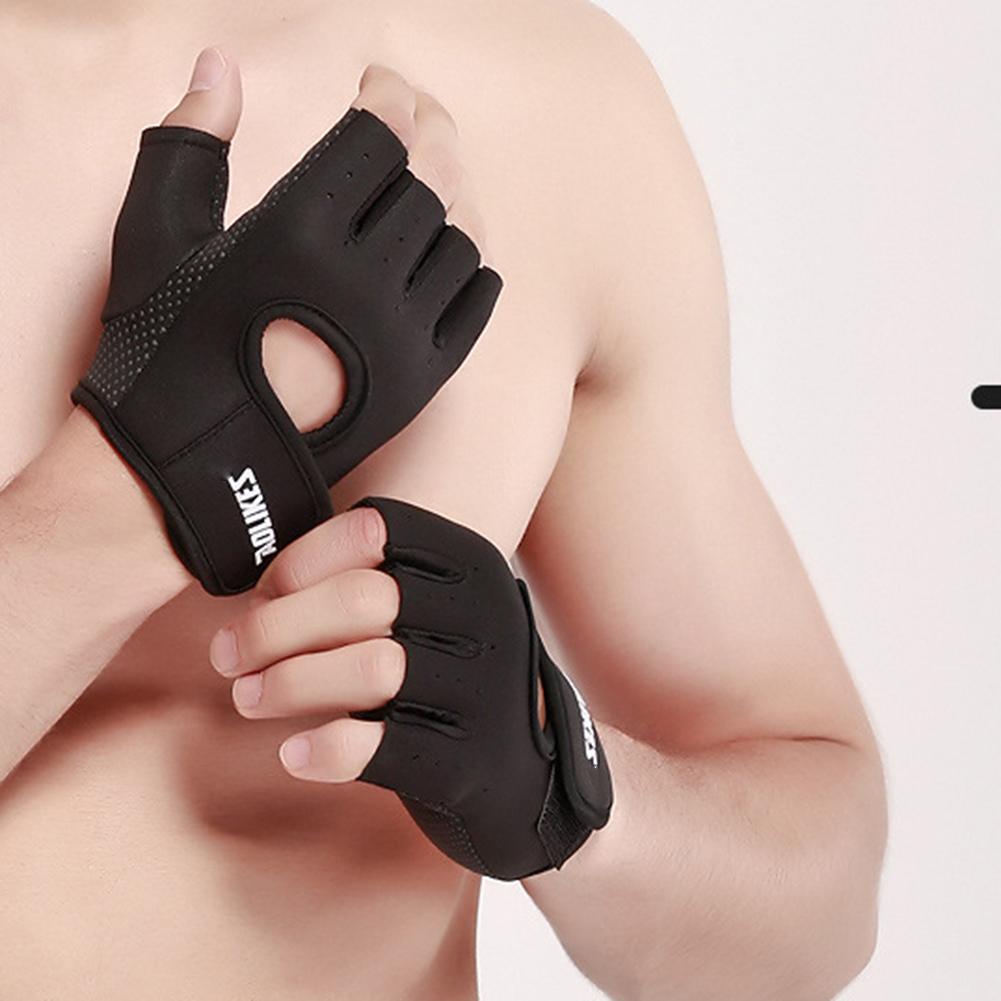 Half Fing Fing Cycling Găng tay không trượt găng tay tập thể dục găng tay kéo dài găng tay chiến thuật thể thao ngoài trời cho nam giới cho nam giới phụ nữ Color: Black Size: L