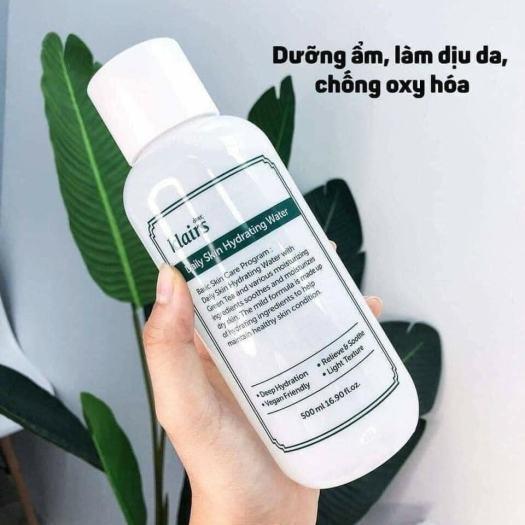 Nước hoa hồng dưỡng ẩm, làm dịu da Klairs Daily Skin Hydrating Water Hàn Quốc 500ml