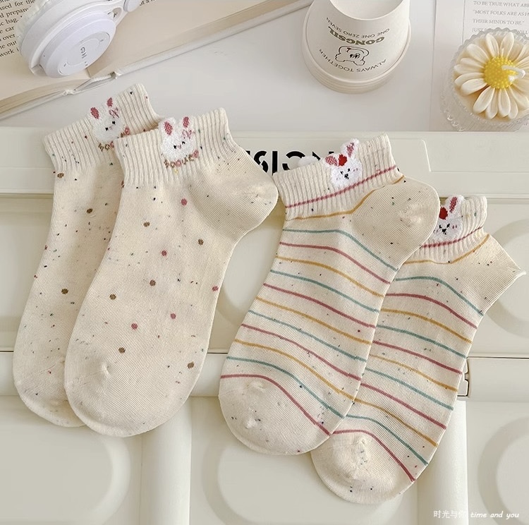 SET 5 ĐÔI TẤT VỚ NƠ NỮ DỄ THƯƠNG MÃ 47 DÀNH CHO NỮ