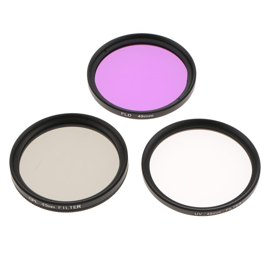 UV CPL FLD Professional Lens Filter Kit and Carry Pouch for DSLR Camera Lenses 46mm 49mm 52mm 55mm 58mm 62mm 67mm 72mm 77mm 82mm 40.5mm