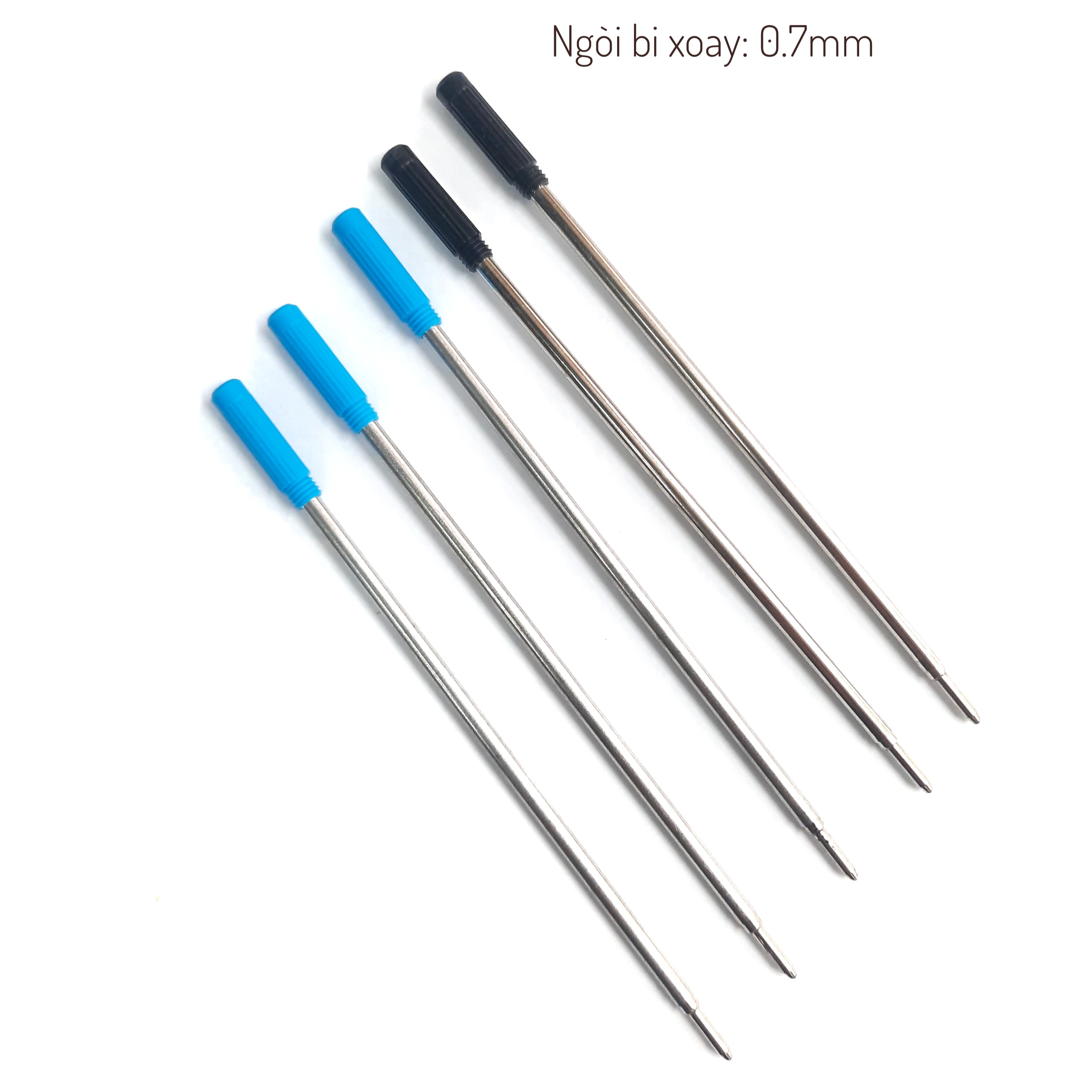 5 cái ruột bút bi xoay-ngòi bi dài nét 0.7mm