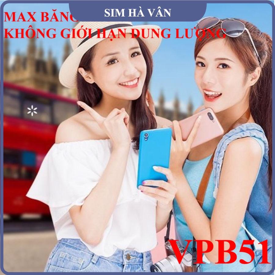 Sim 1 tỷ Gb không giới hạn băng thông mobifone VPB51- hàng chính hãng