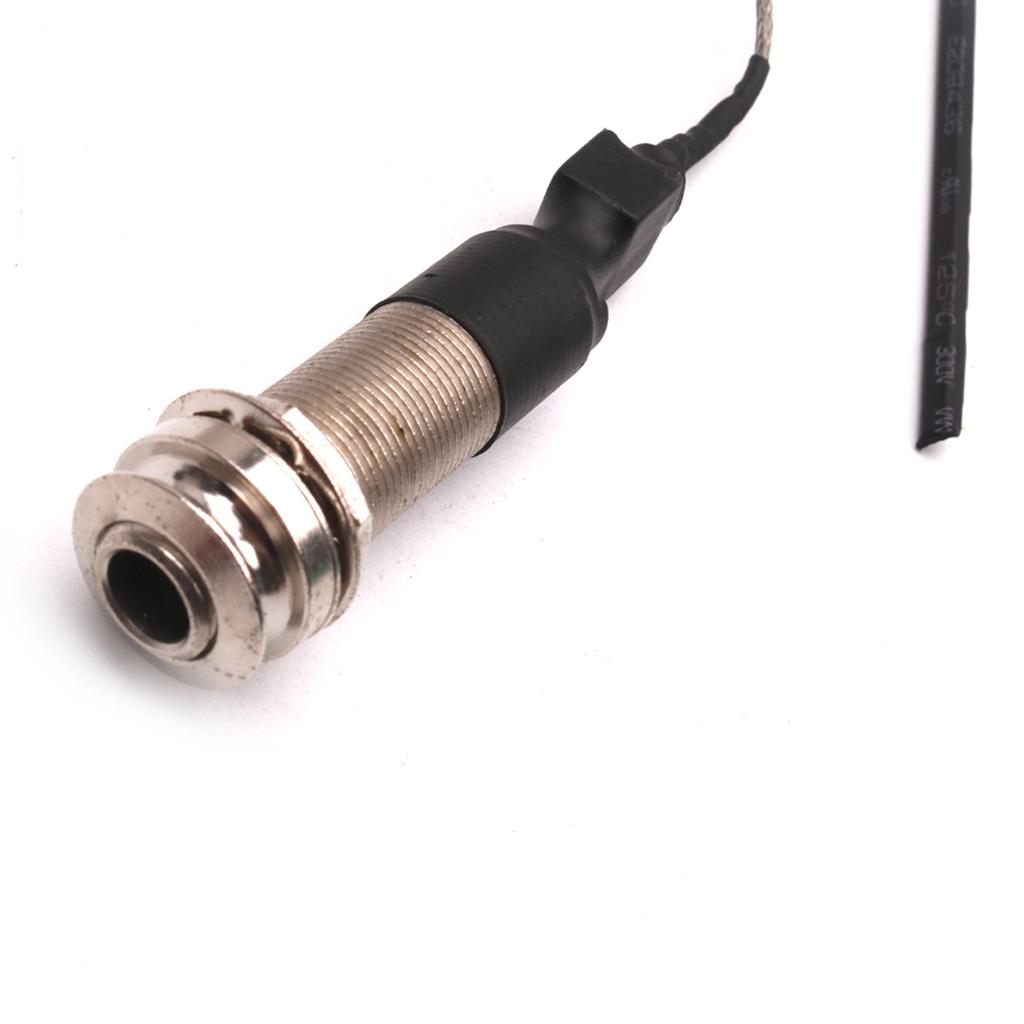 6.35mm Equalizer Jack Plug Piezo Pickup For Acoustic Guitar Kalimba Parts