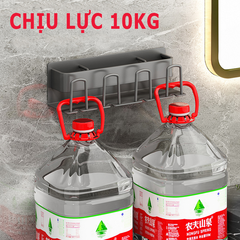Kệ đựng bàn chải, kem đánh răng đa năng treo tường tiện lợi sơn tĩnh điện