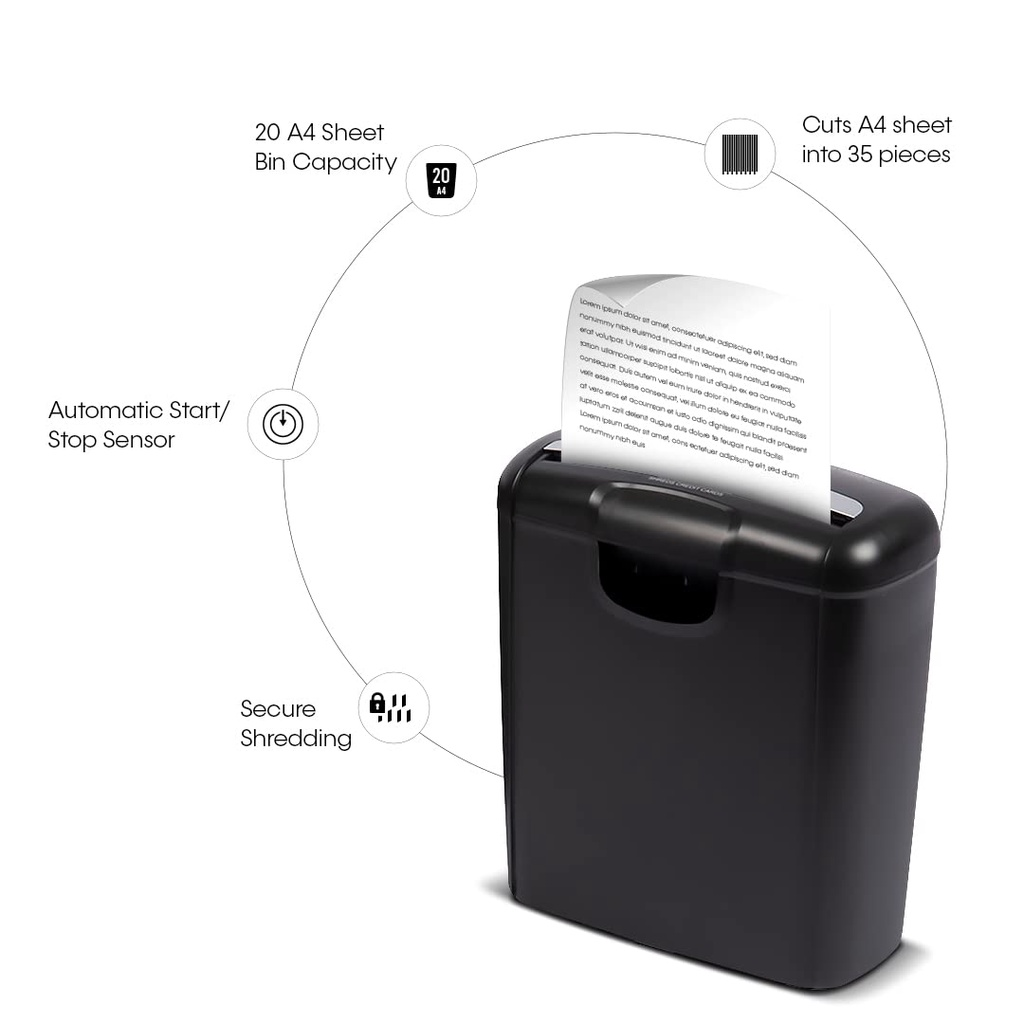 Máy hủy tài liệu 8L Texet SC-10N (Đen) (Bảo hành 12 tháng)