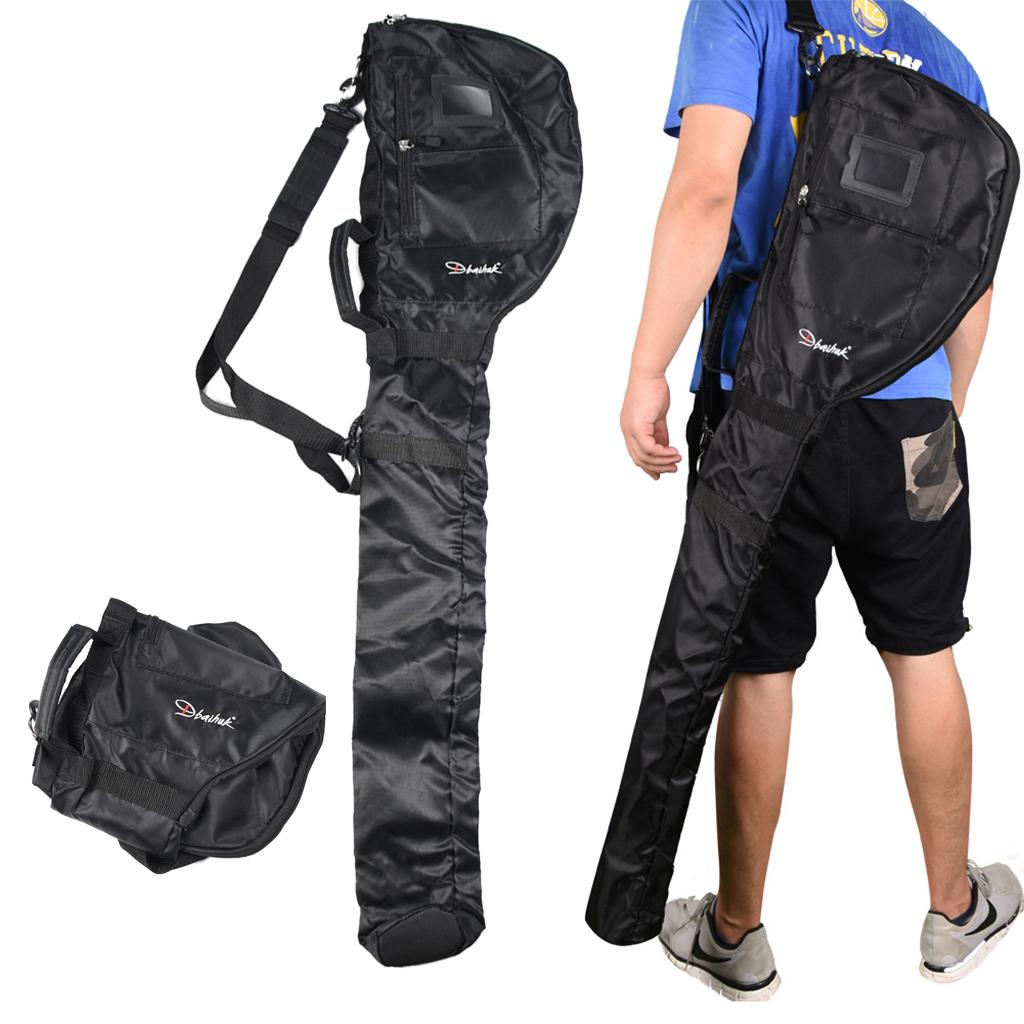 2 Count Portable Golf Bag Carrier Course Training Practice Travel Case Rack
