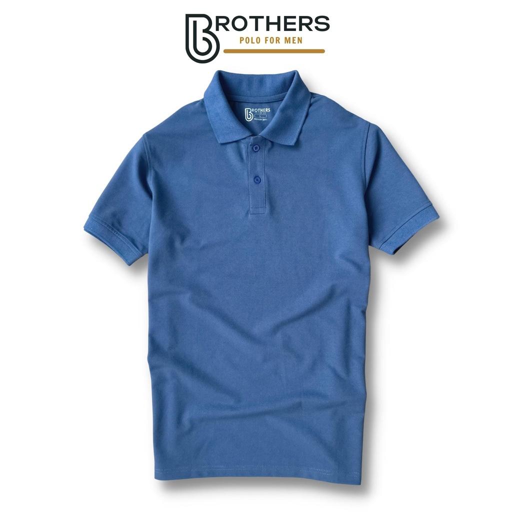 Hình ảnh Áo thun POLO nam PARA xanh cổ trụ bẻ, chuẩn form, vải cá sấu cotton cao cấp, sang trọng lịch lãm - BROTHERS