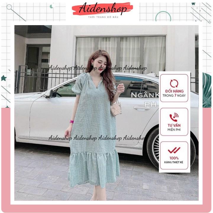 Váy bầu thời trang thiết kế,đầm bầu suông dài mùa hè